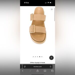 RAYE Beige and Gold Sandals